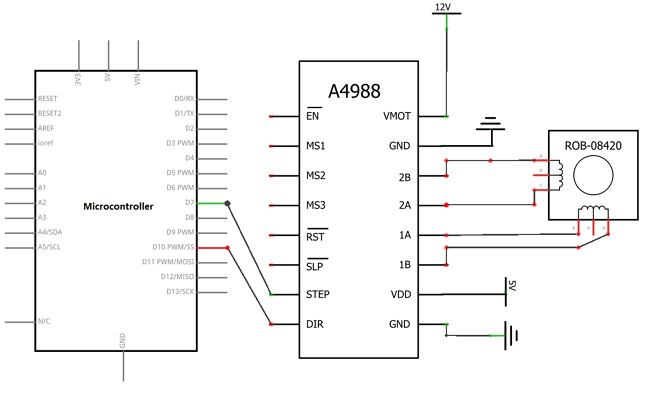 Driver stepper A4988 cu radiator 2A pentru CNC si 3D